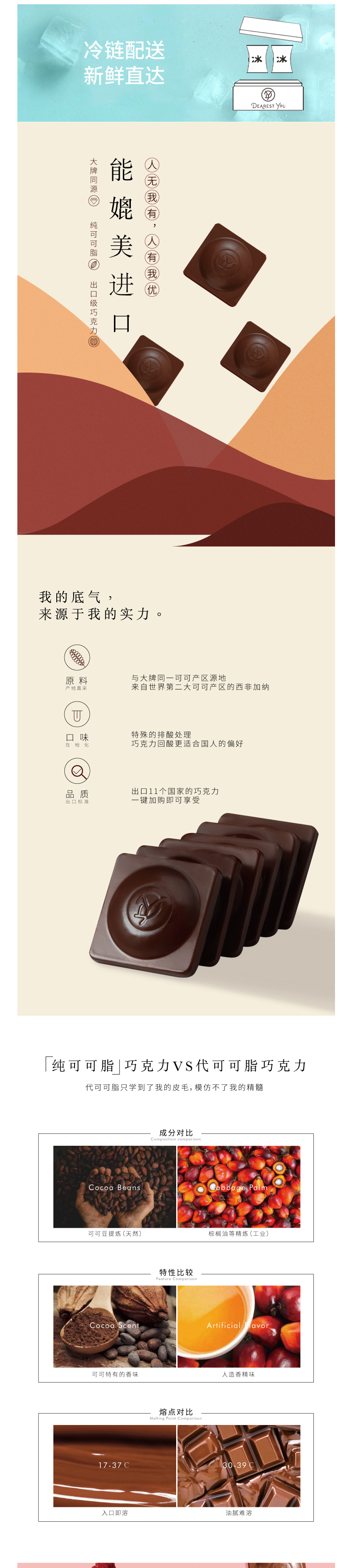 DY（纯可可脂）纯黑巧克力礼盒装详情